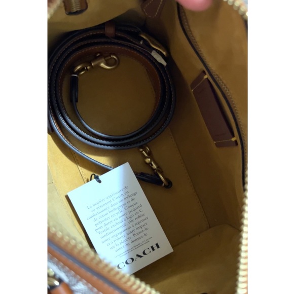 NWT Coach Satchel in Signature Textile Jacquard - Picture 6 of 8